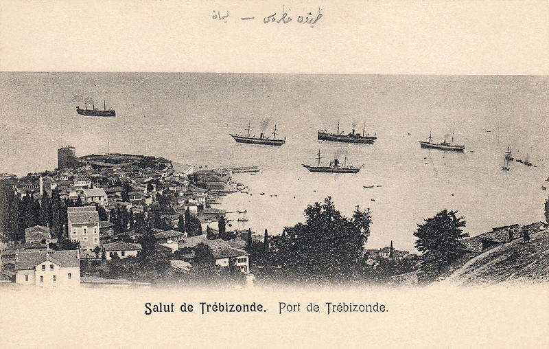 Port of Trebizond_Trabzon_Ottoman postcard