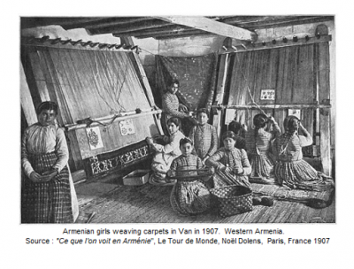 Van_Armenian Girls weaving carpet (aroun 1907)